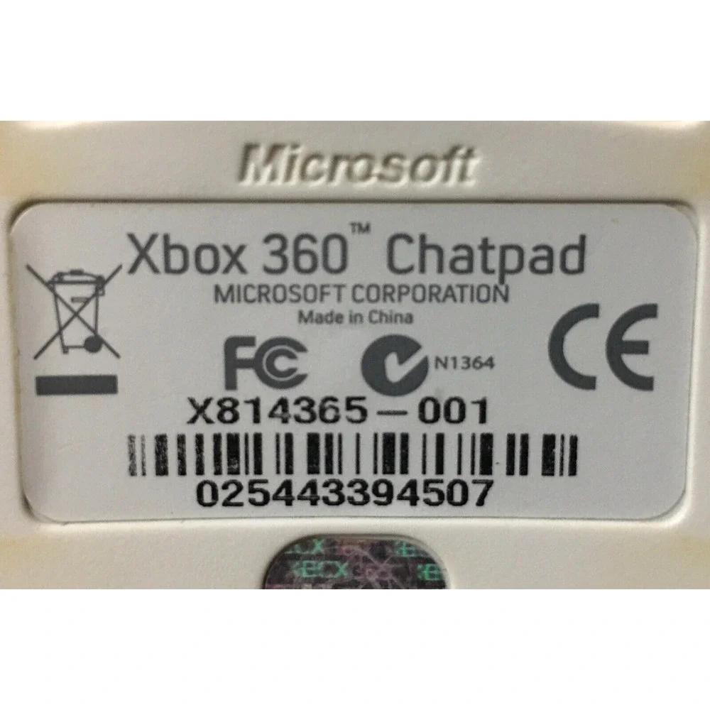 Microsoft Xbox 360 Controller Chatpad [White] US Seller